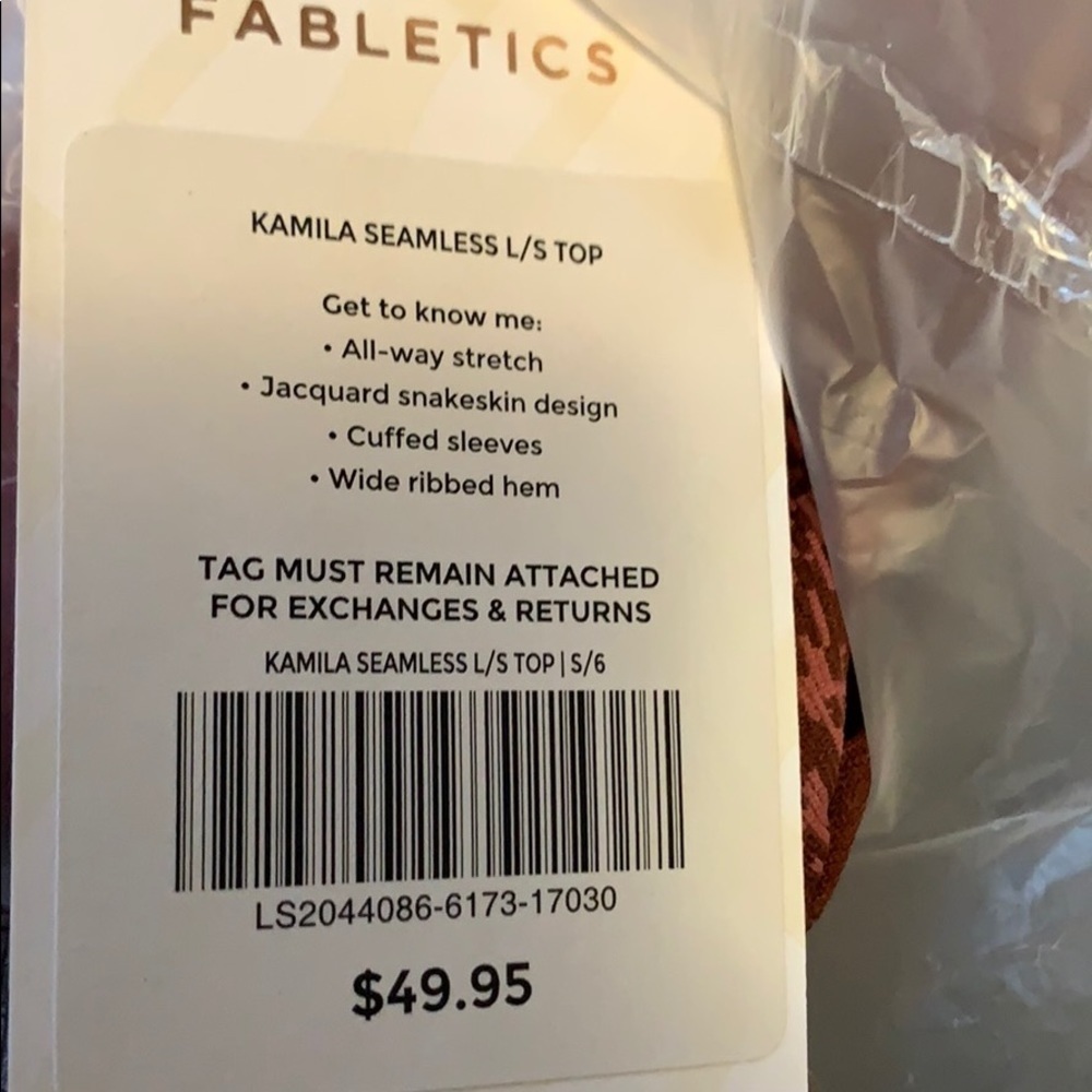 Fabletics Kamila seamless long sleeve top - Picture 6 of 6